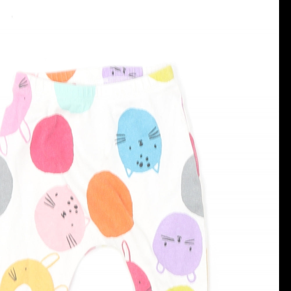 NEXT Baby Multicoloured  Cotton Jogger Leggings Size 6-9 Months