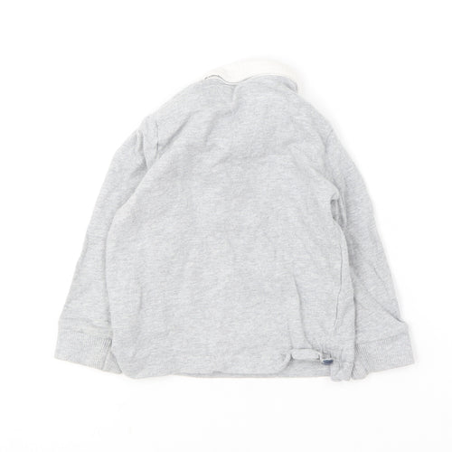 Mothercare Boys Grey  Cotton Basic Polo Size 9-12 Months Collared