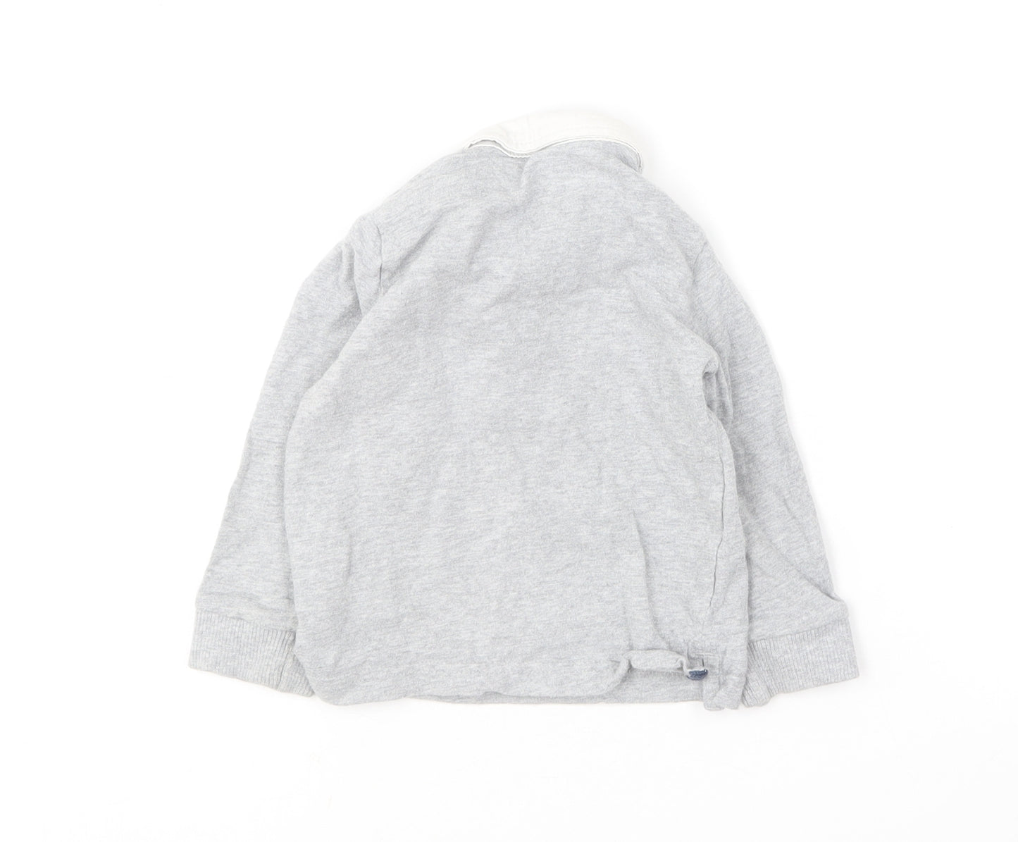 Mothercare Boys Grey  Cotton Basic Polo Size 9-12 Months Collared