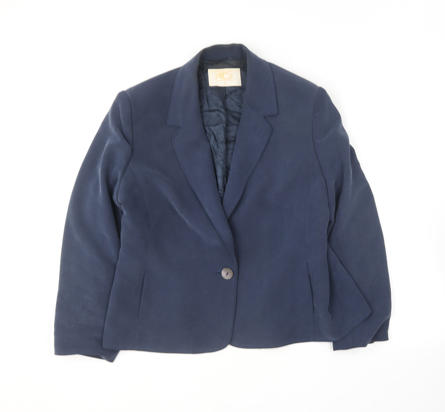 Country Casuals Womens Blue   Jacket Blazer Size 16