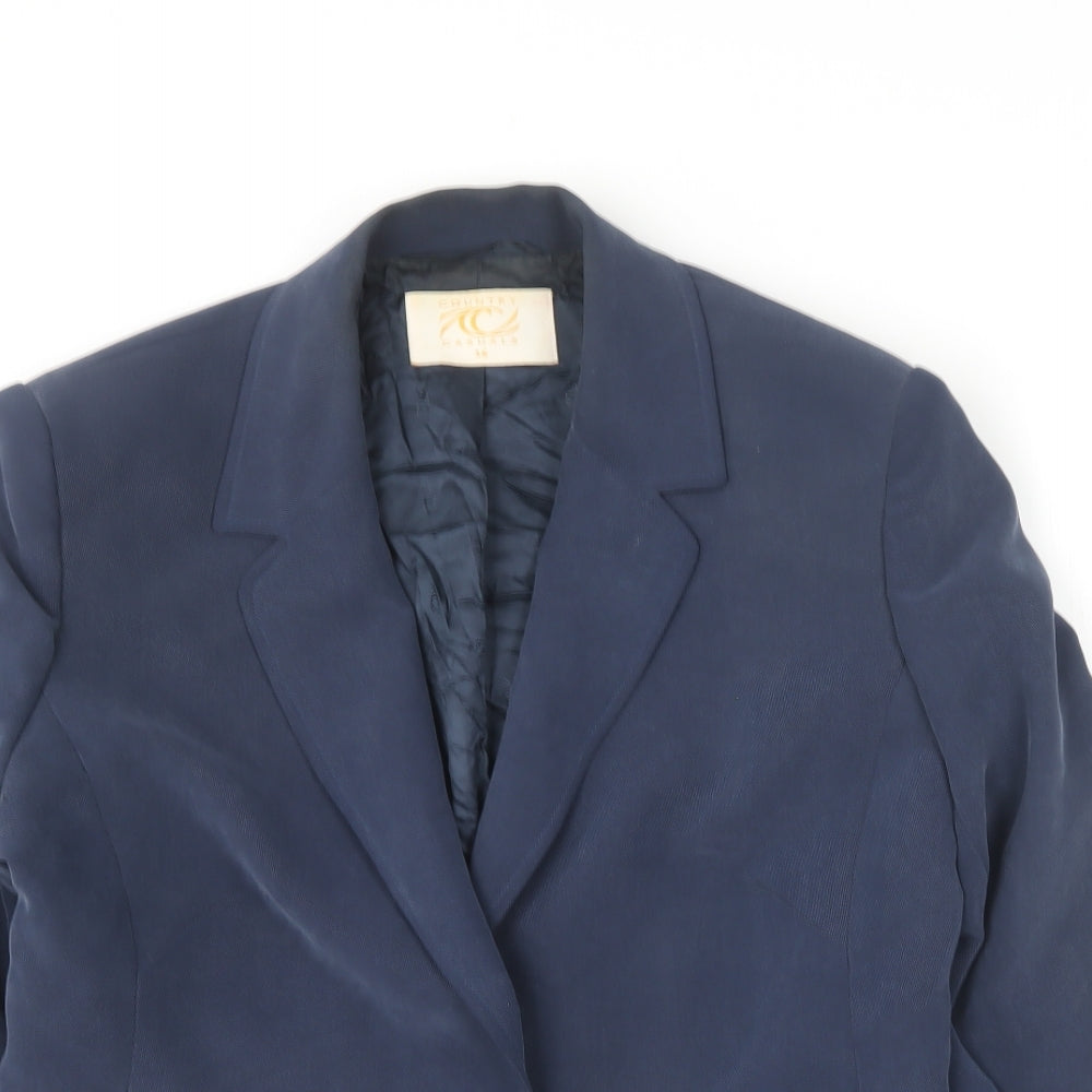 Country Casuals Womens Blue   Jacket Blazer Size 16