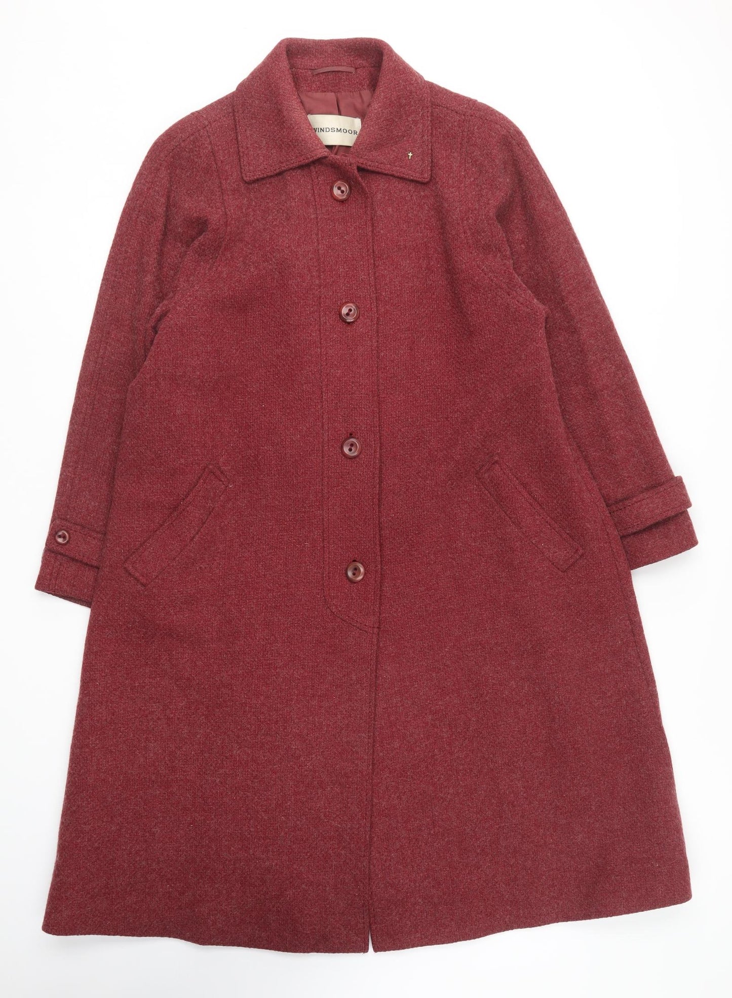 Windsmoor Womens Red   Overcoat Coat Size 12