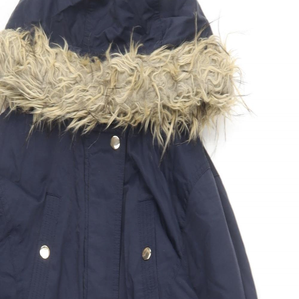 Very Girls Blue   Parka Coat Size 13 Years