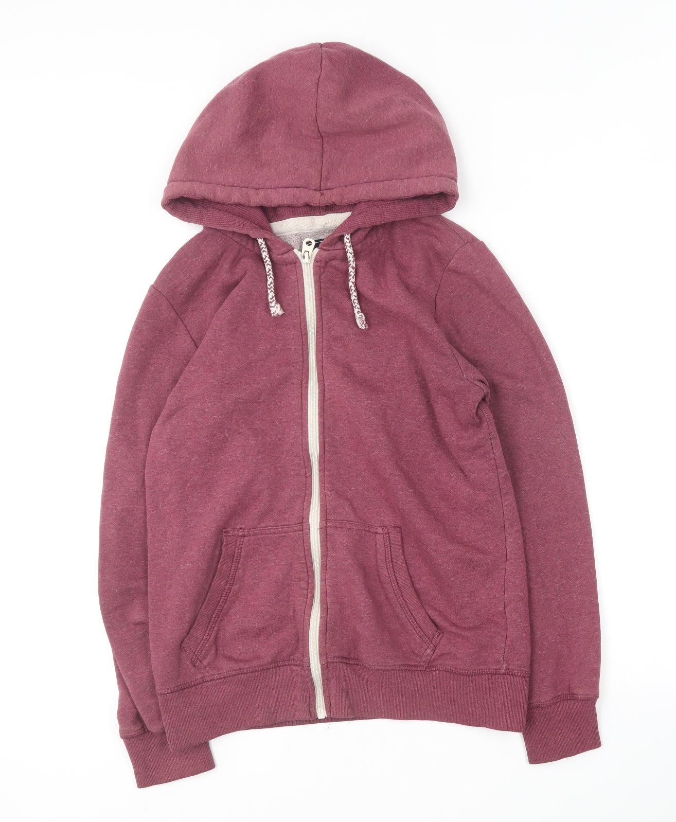 Brookhaven Womens Purple  Cotton Full Zip Hoodie Size 12