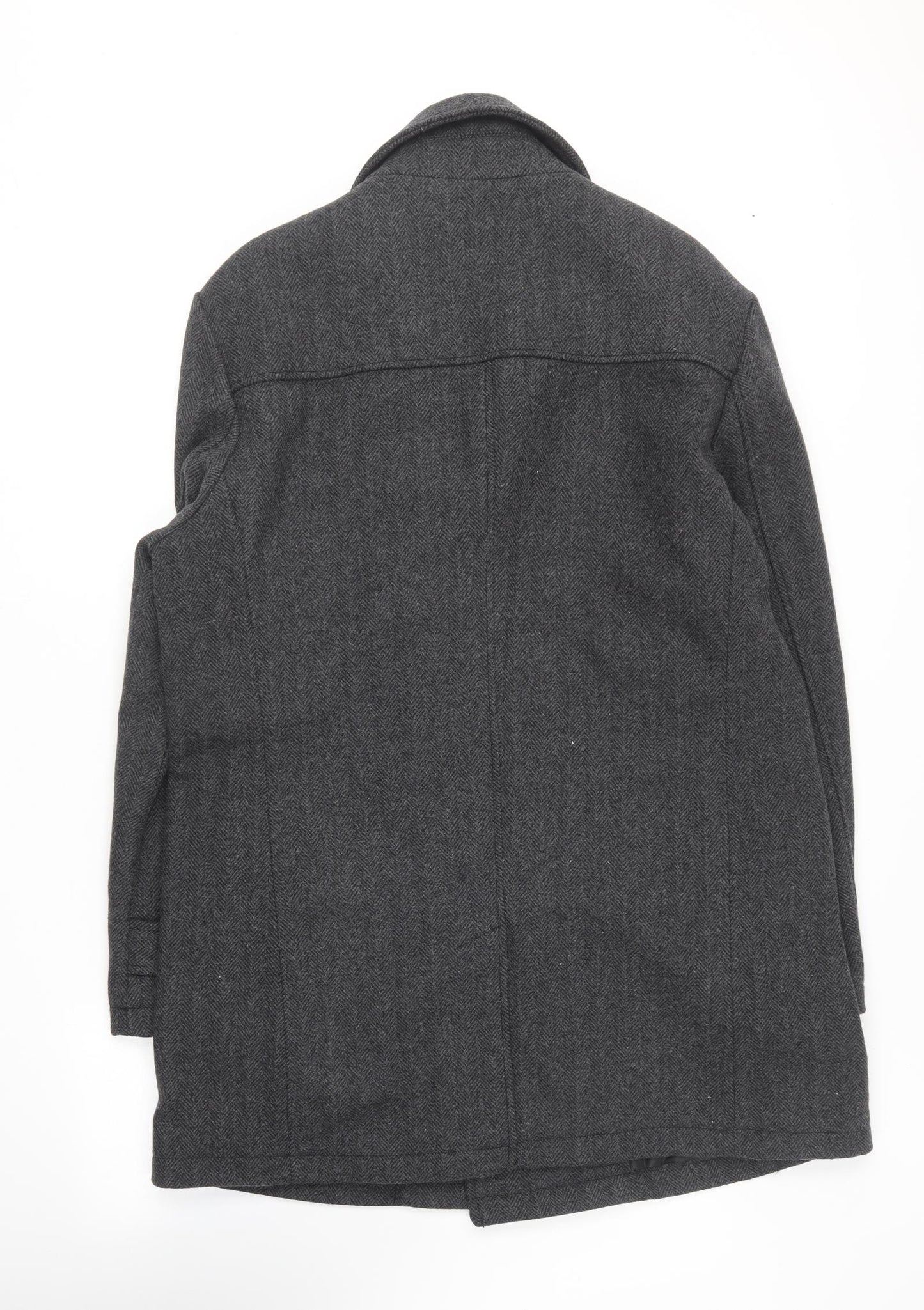 Cedar Wood State Mens Grey   Overcoat Coat Size XL