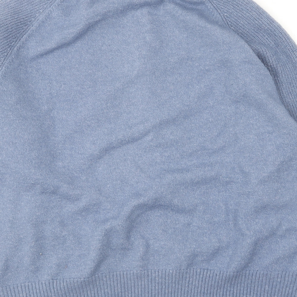 Very Womens Blue Round Neck  Polyester Pullover Jumper Size 16