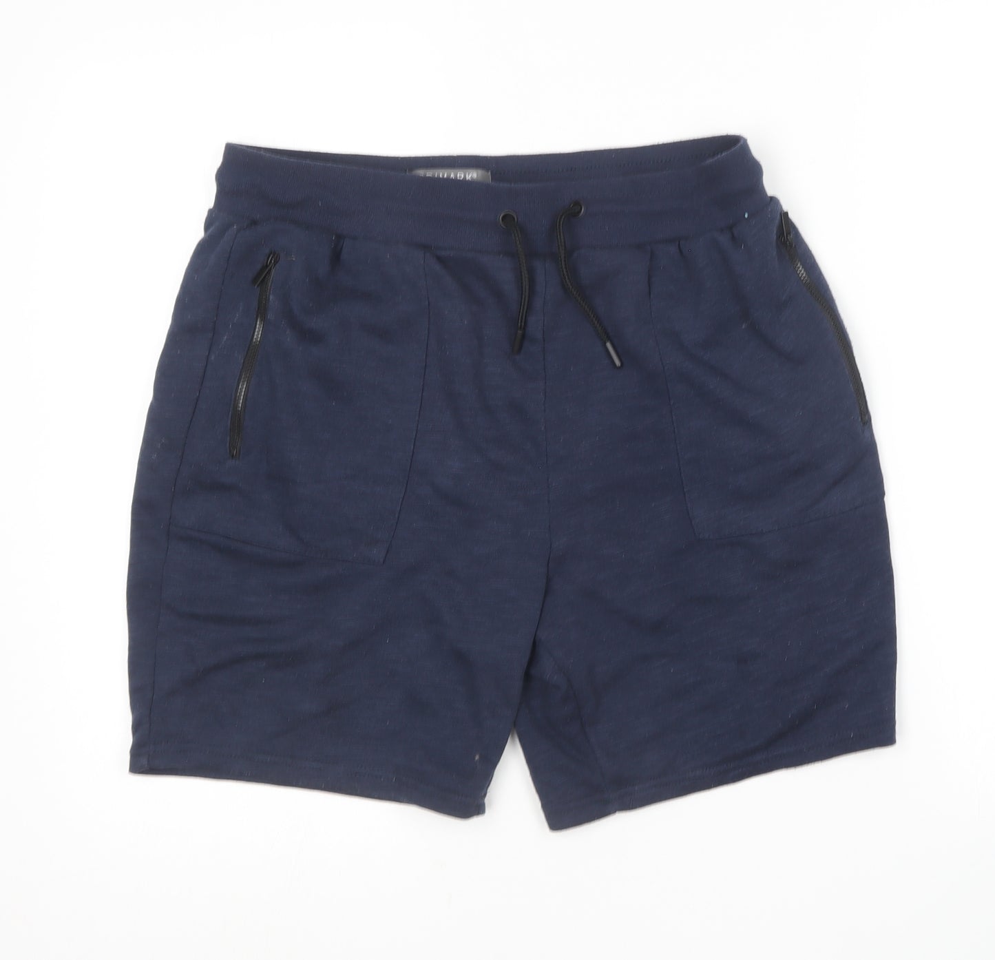 Primark Mens Blue  Polyester Sweat Shorts Size M L7 in Regular