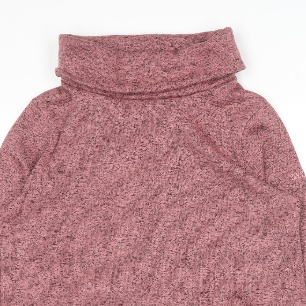 Regatta Womens Pink Collared  Polyester Pullover Jumper Size 14