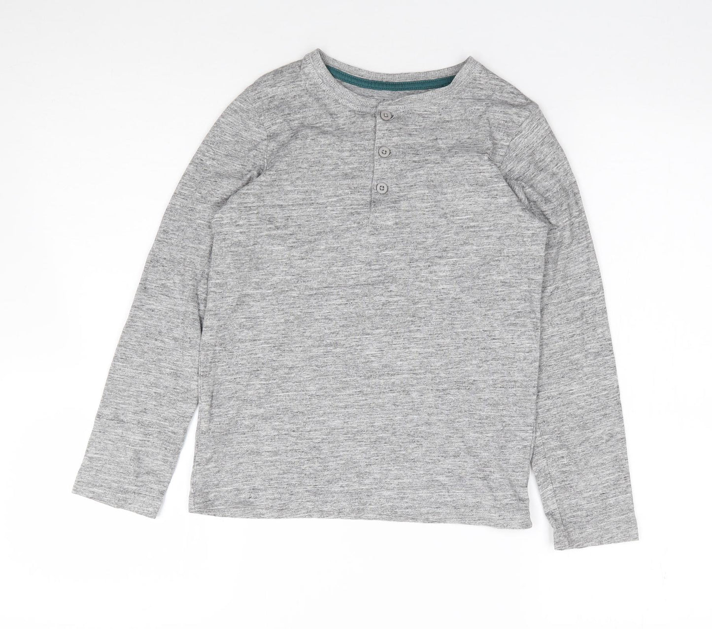 TU Boys Grey  Cotton Jersey T-Shirt Size 9 Years Crew Neck Pullover