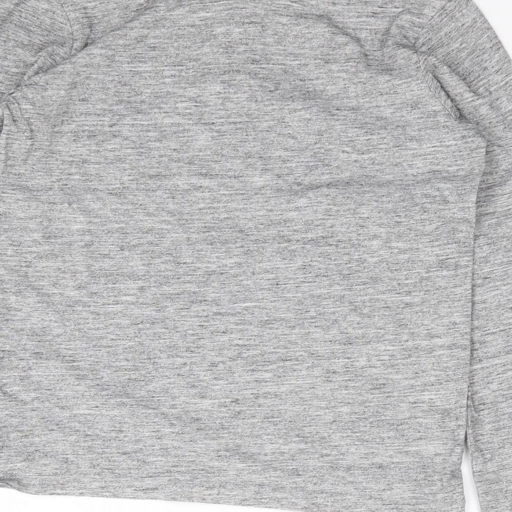 TU Boys Grey  Cotton Jersey T-Shirt Size 9 Years Crew Neck Pullover