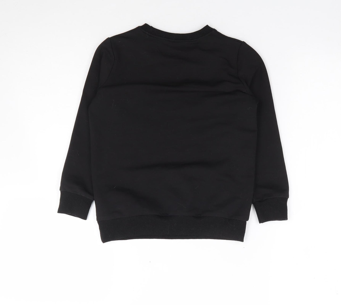 Pat Pat  Boys Black  Cotton Pullover Sweatshirt Size 5-6 Years  Pullover