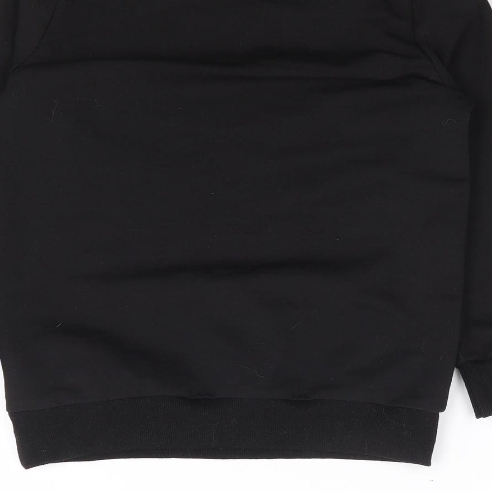 Pat Pat  Boys Black  Cotton Pullover Sweatshirt Size 5-6 Years  Pullover