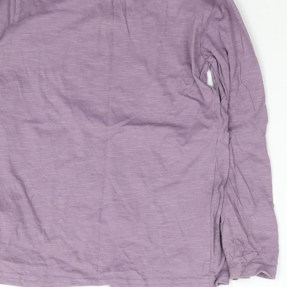 Dunnes Boys Purple  100% Cotton Jersey T-Shirt Size 5-6 Years Crew Neck Pullover