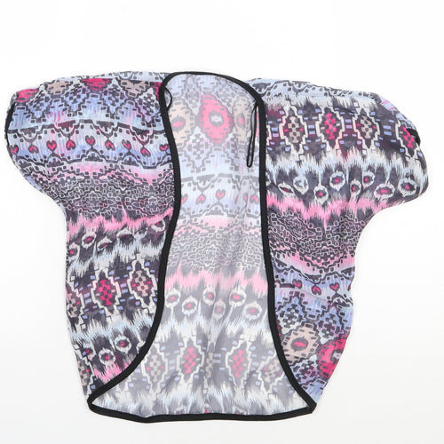 E-Vie Angel Girls Multicoloured Geometric  Kimono Jacket Size 5 Years