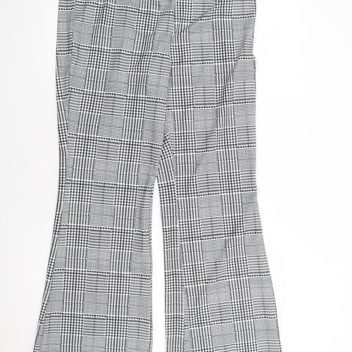 Shein Curve Womens Black Herringbone Polyester Trousers  Size XL L32 in Regular