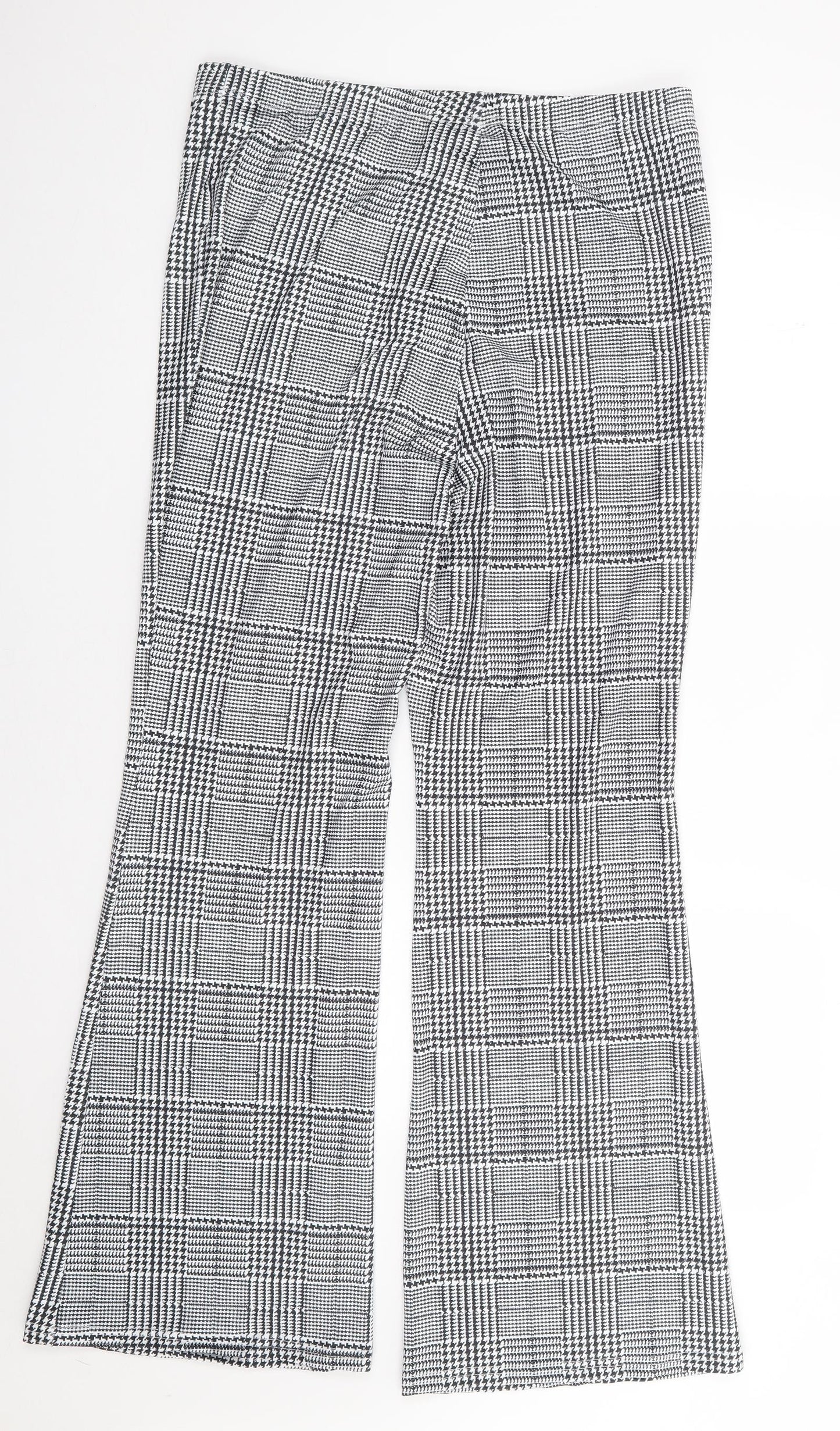 Shein Curve Womens Black Herringbone Polyester Trousers  Size XL L32 in Regular