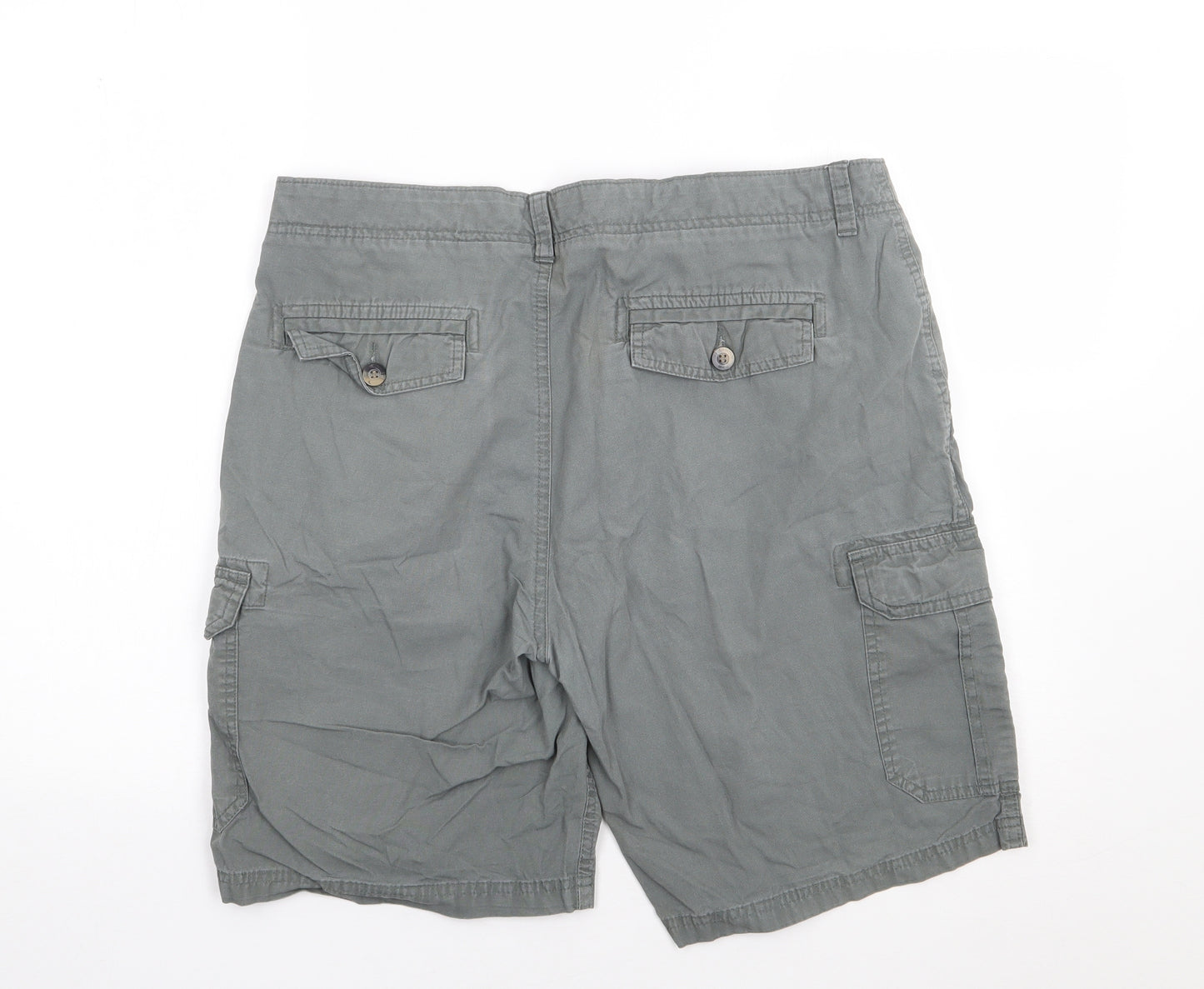 James Pringle  Mens Green  Cotton Cargo Shorts Size 38 L9 in Regular Zip