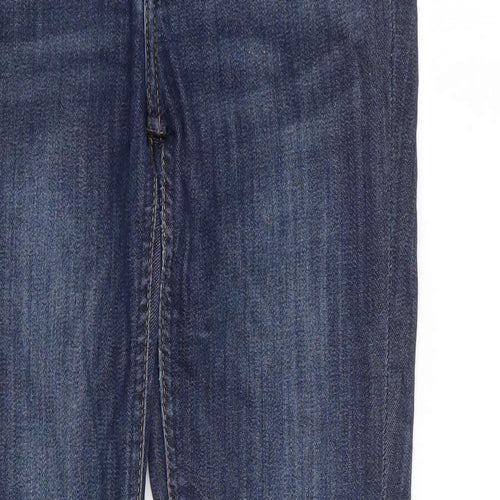 H&M  Womens Blue  Cotton Skinny Jeans Size 28 L28 in Regular Zip