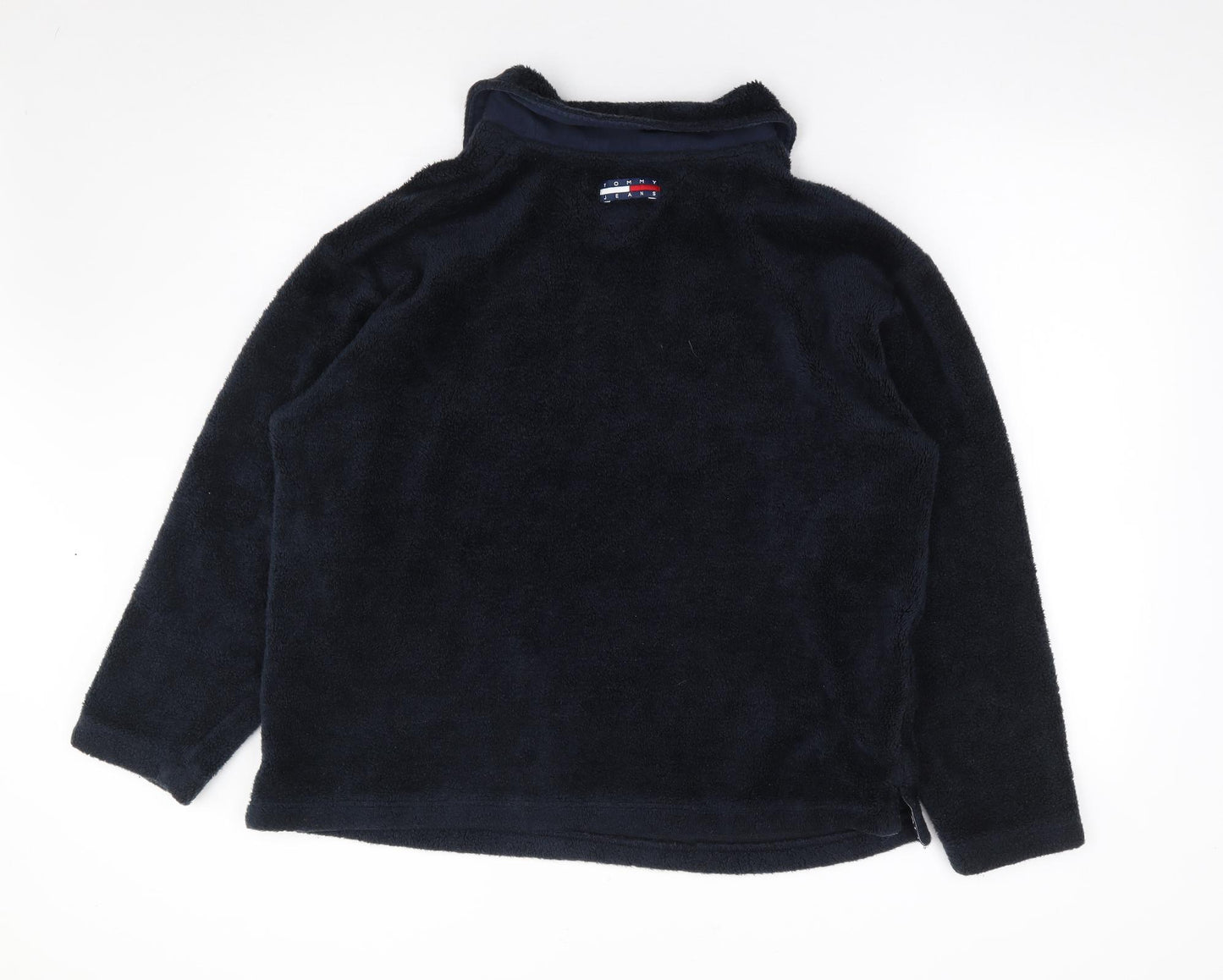 Tommy Hilfiger Mens Blue V-Neck  Acrylic Pullover Jumper Size L