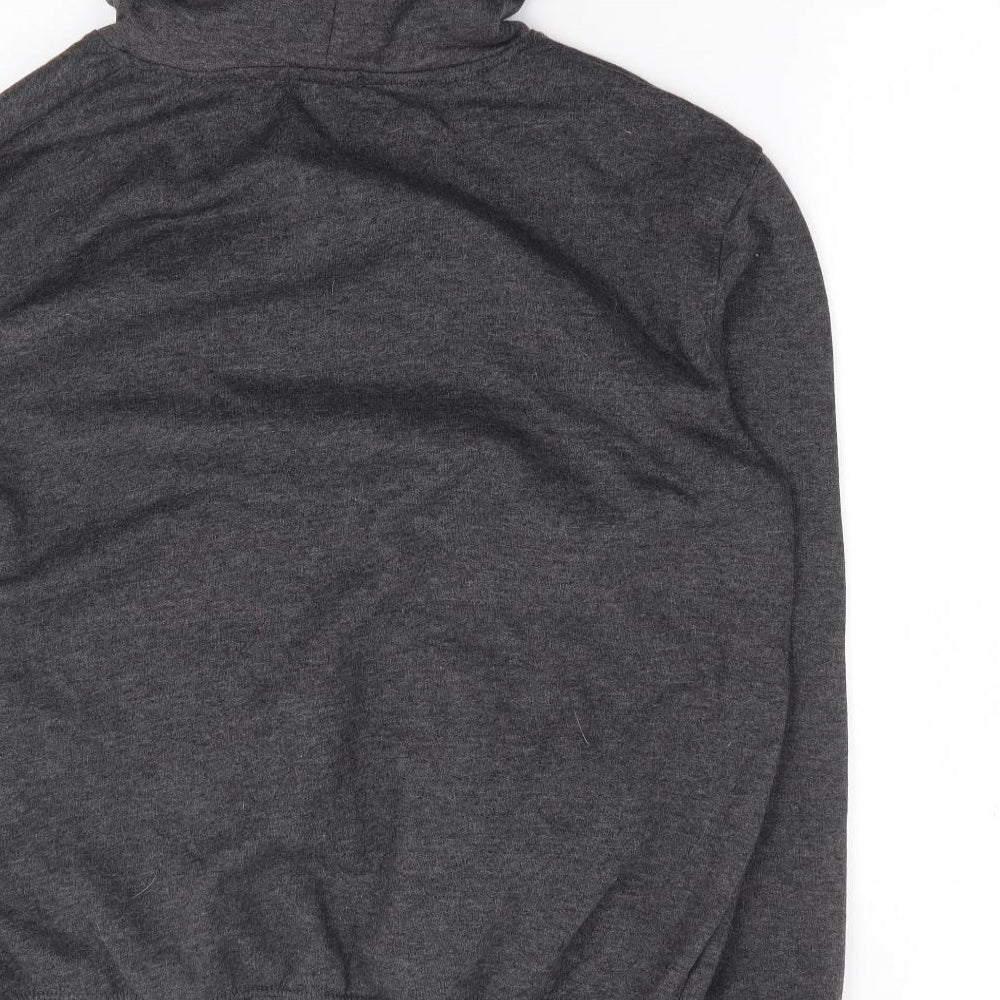 Pretty Little Thing Womens Grey  Cotton Pullover Hoodie Size M  Pullover
