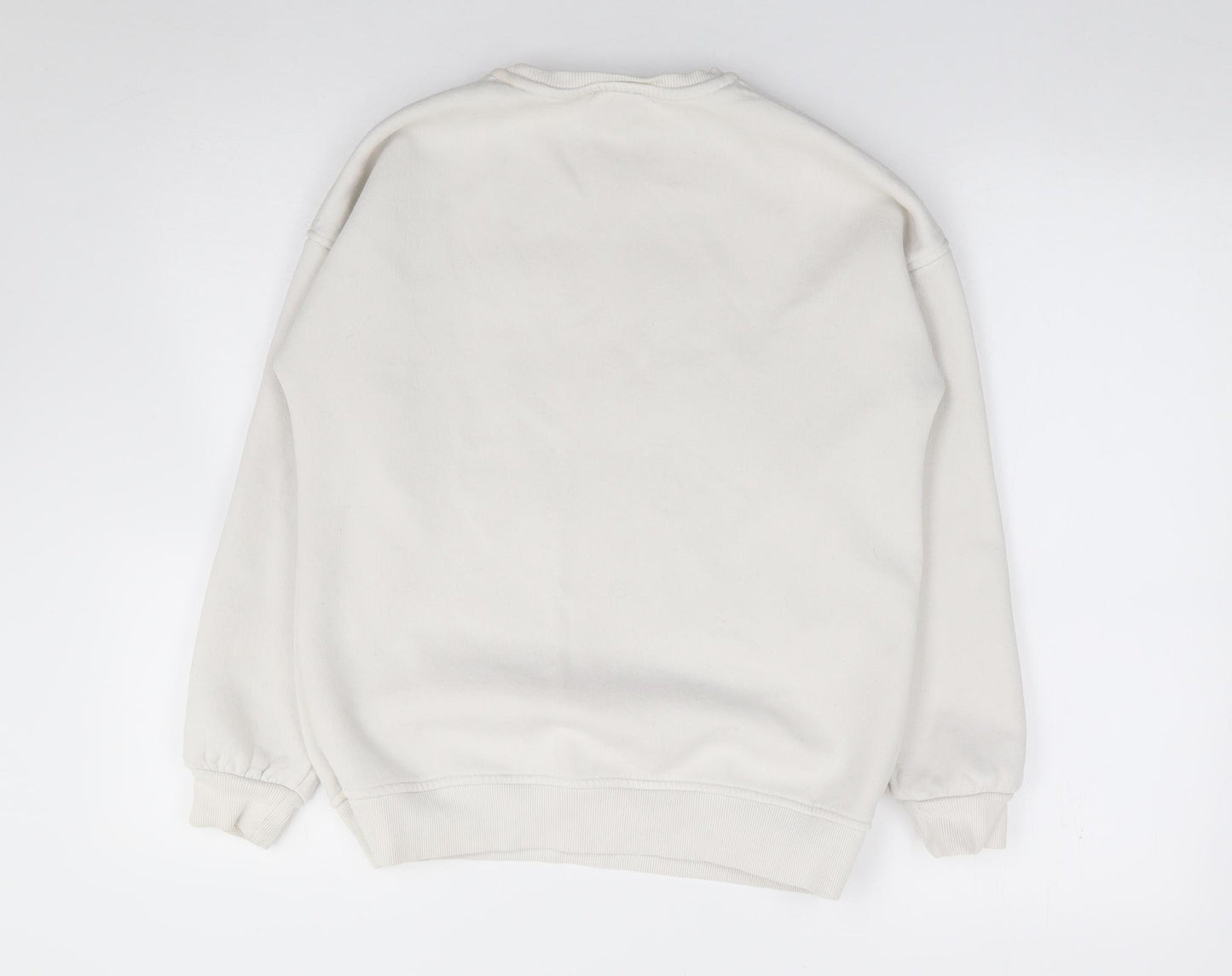 Gallery Womens Ivory  Cotton Pullover Sweatshirt Size XS  Pullover
