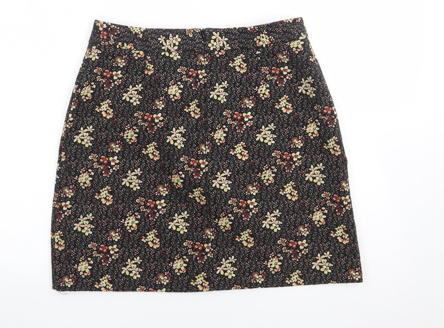 Papaya Womens Multicoloured Floral Polyester Mini Skirt Size 12   Zip