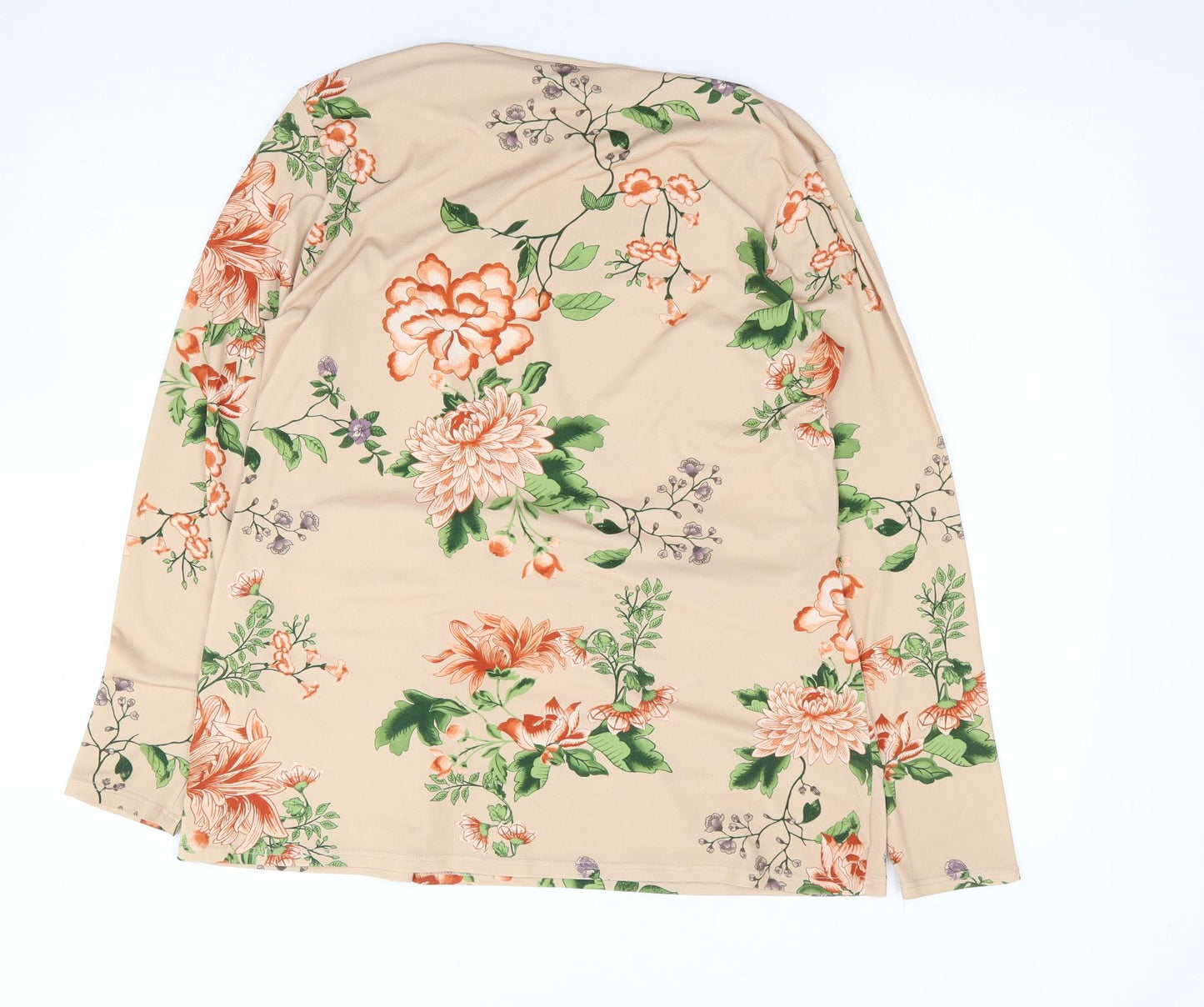 Dorothy Perkins Womens Multicoloured Floral Polyester Jersey T-Shirt Size 16 Round Neck