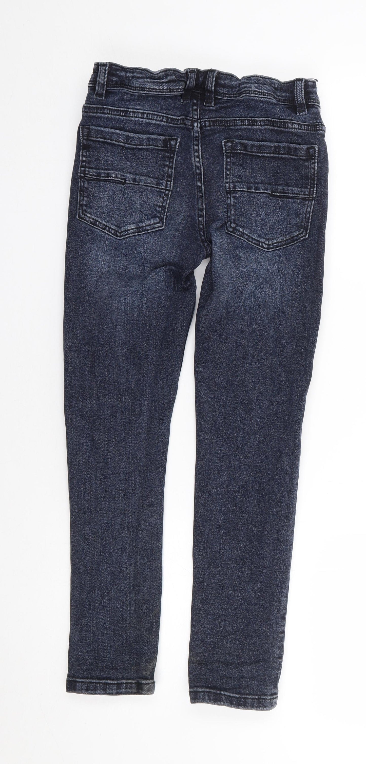 Next  Boys Blue  Cotton Skinny Jeans Size 10 Years L24 in Regular Zip
