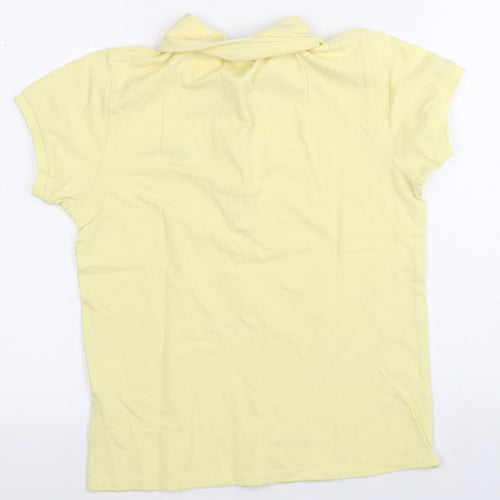 Lyle & Scott Mens Yellow  Cotton  Polo Size M Collared