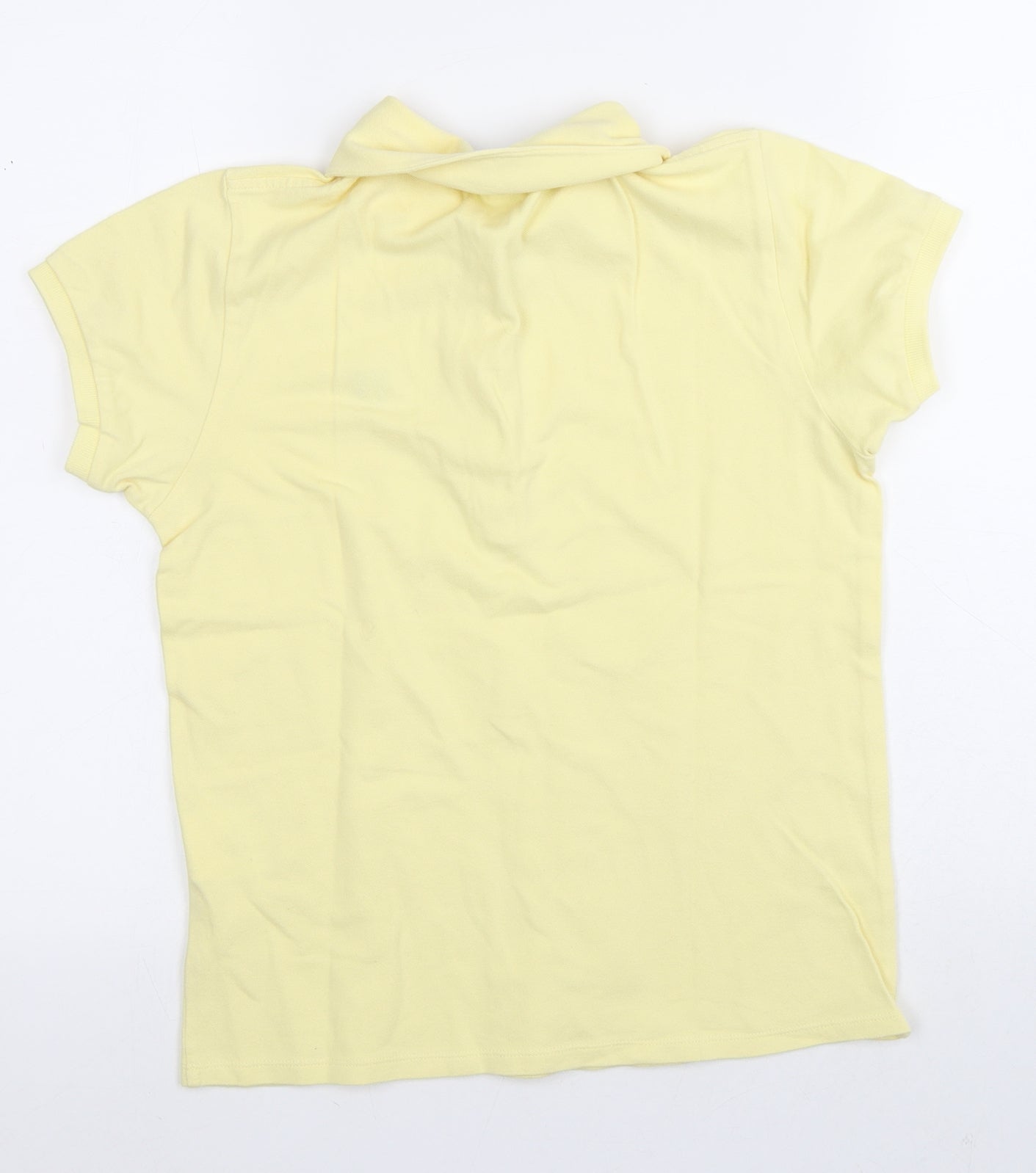 Lyle & Scott Mens Yellow  Cotton  Polo Size M Collared