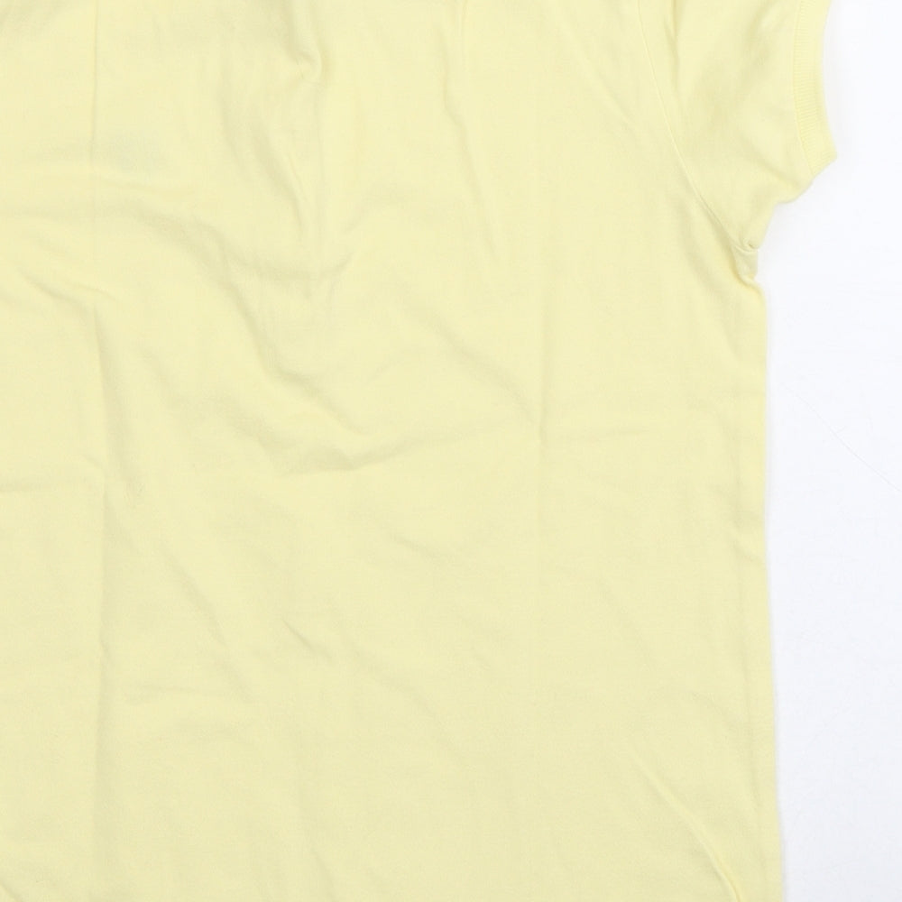 Lyle & Scott Mens Yellow  Cotton  Polo Size M Collared