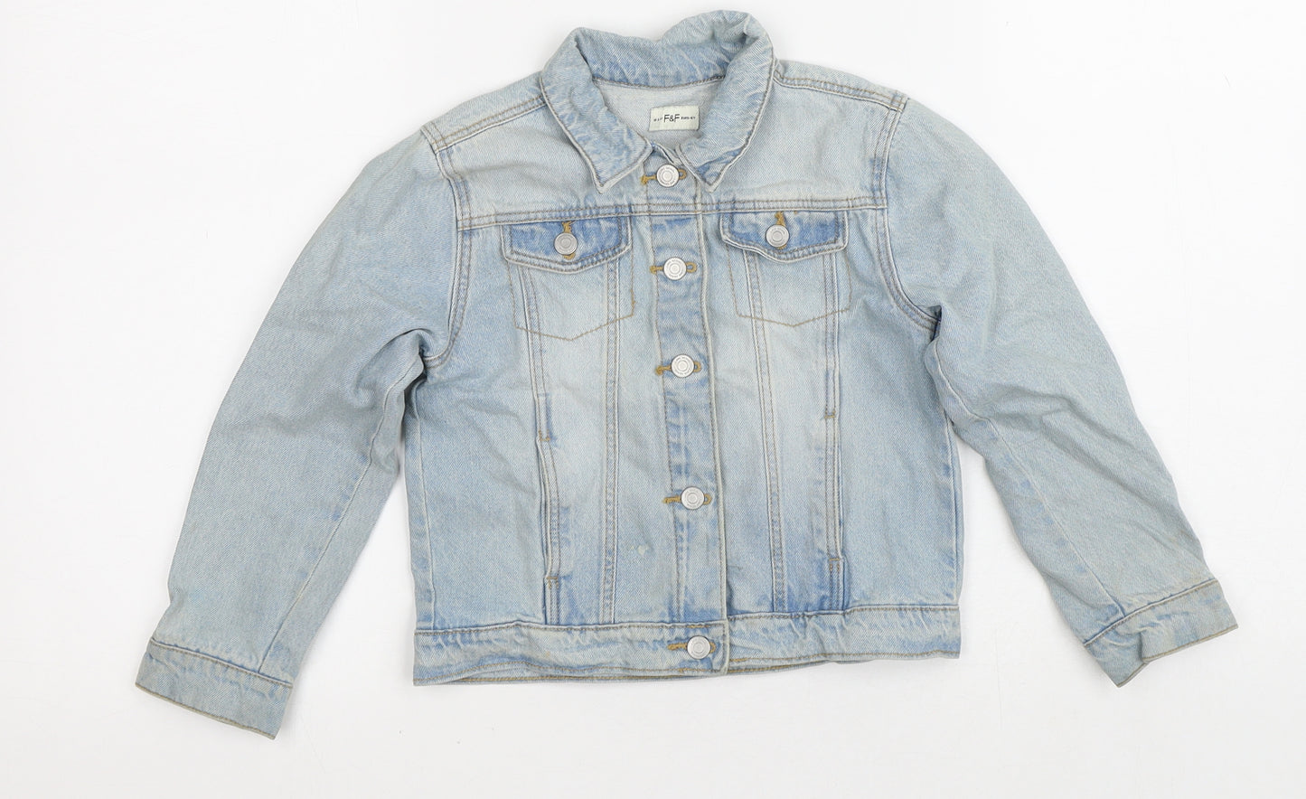 F&F Girls Blue   Jacket  Size 5-6 Years