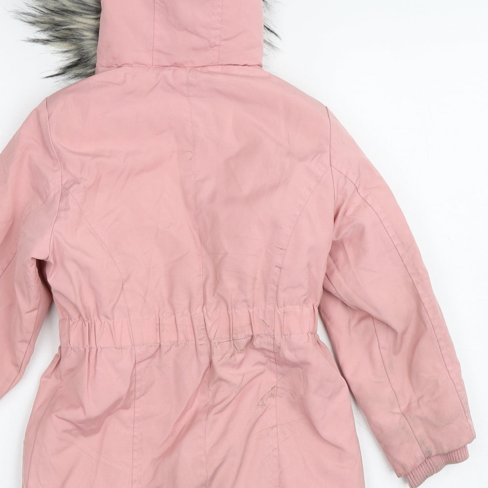 NEXT Girls Pink   Basic Coat Coat Size 5 Years