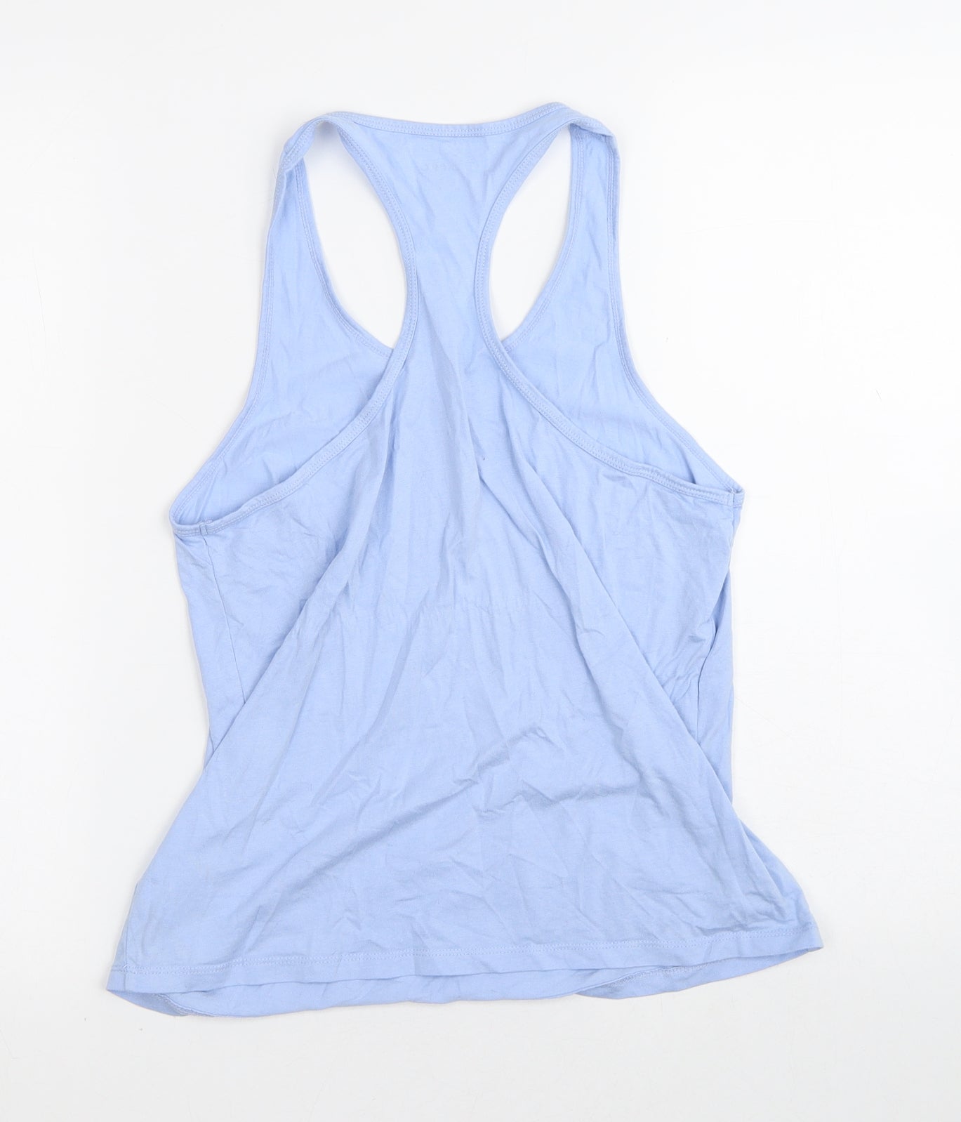 USAp' Womens Blue  Cotton Camisole Tank Size 10 Round Neck