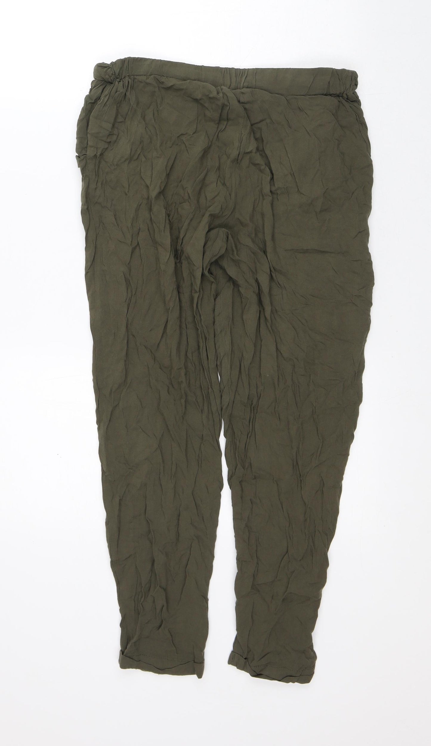 Atmosphere Womens Green  Viscose Capri Trousers Size 10 L23 in Regular