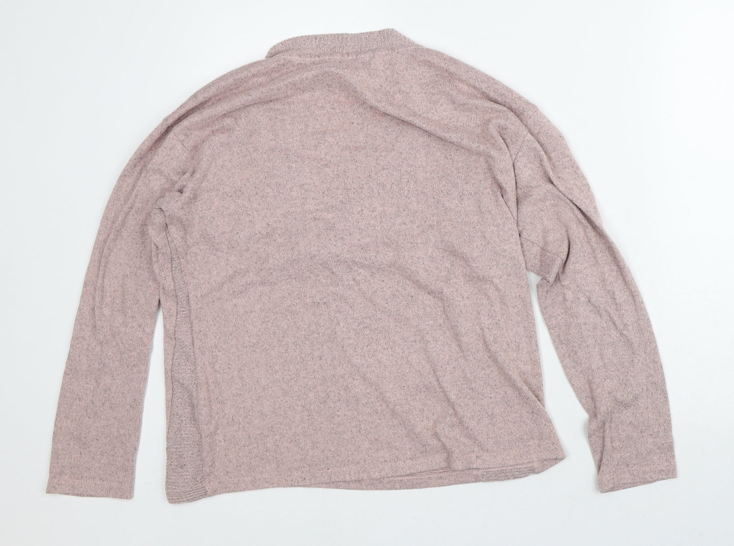 Dunnes Stores Womens Pink Geometric Polyester Pullover Sweatshirt Size M