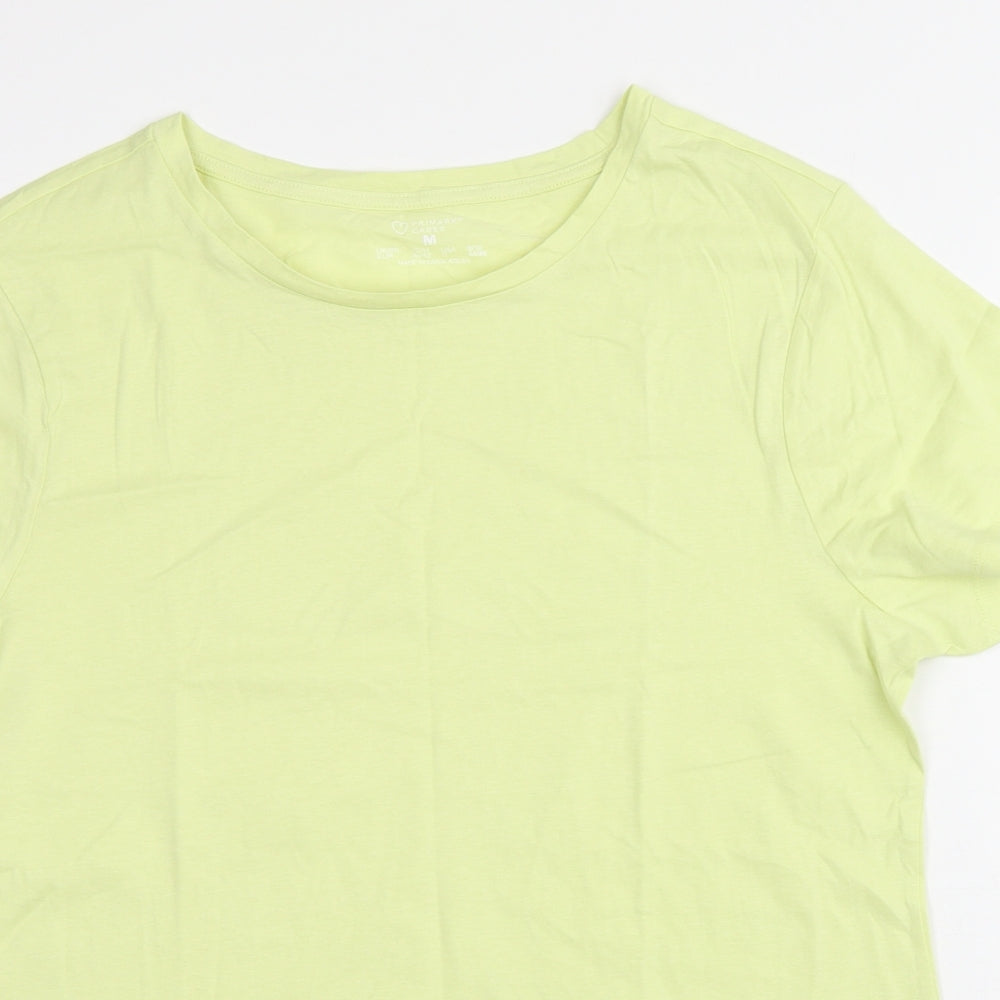 Primark Womens Green  100% Cotton Basic T-Shirt Size 12 Round Neck