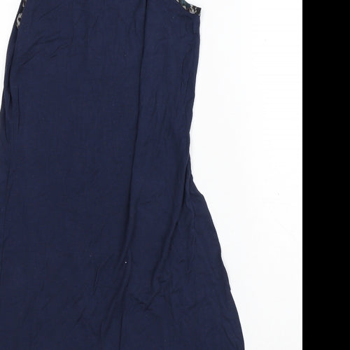 Preworn Womens Blue  Polyester A-Line  Size S  Square Neck