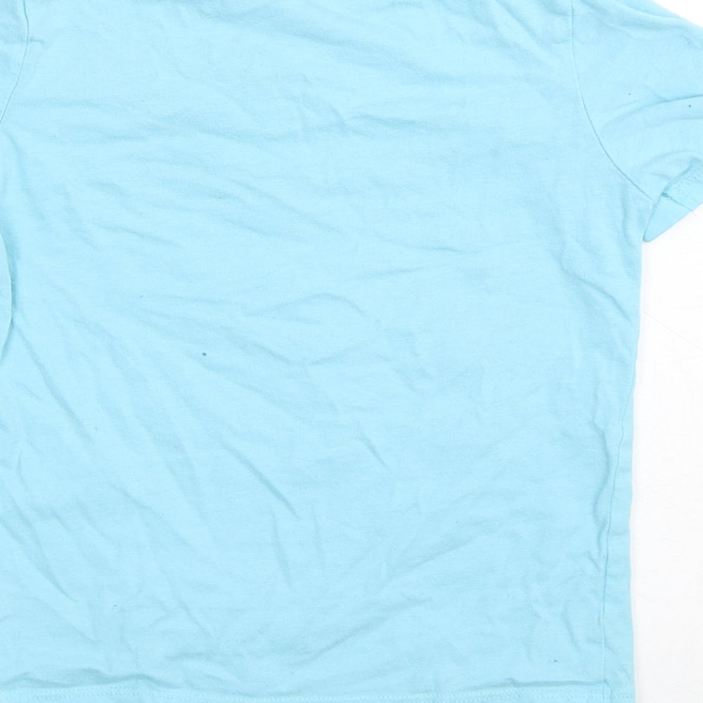 Marvel Boys Blue  100% Cotton Basic T-Shirt Size 4 Years Crew Neck