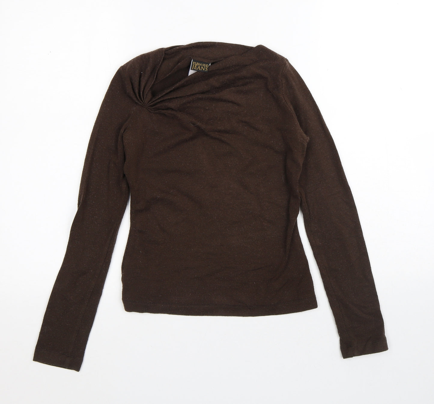 Plein Sud Womens Brown  Polyester Pullover Sweatshirt Size S
