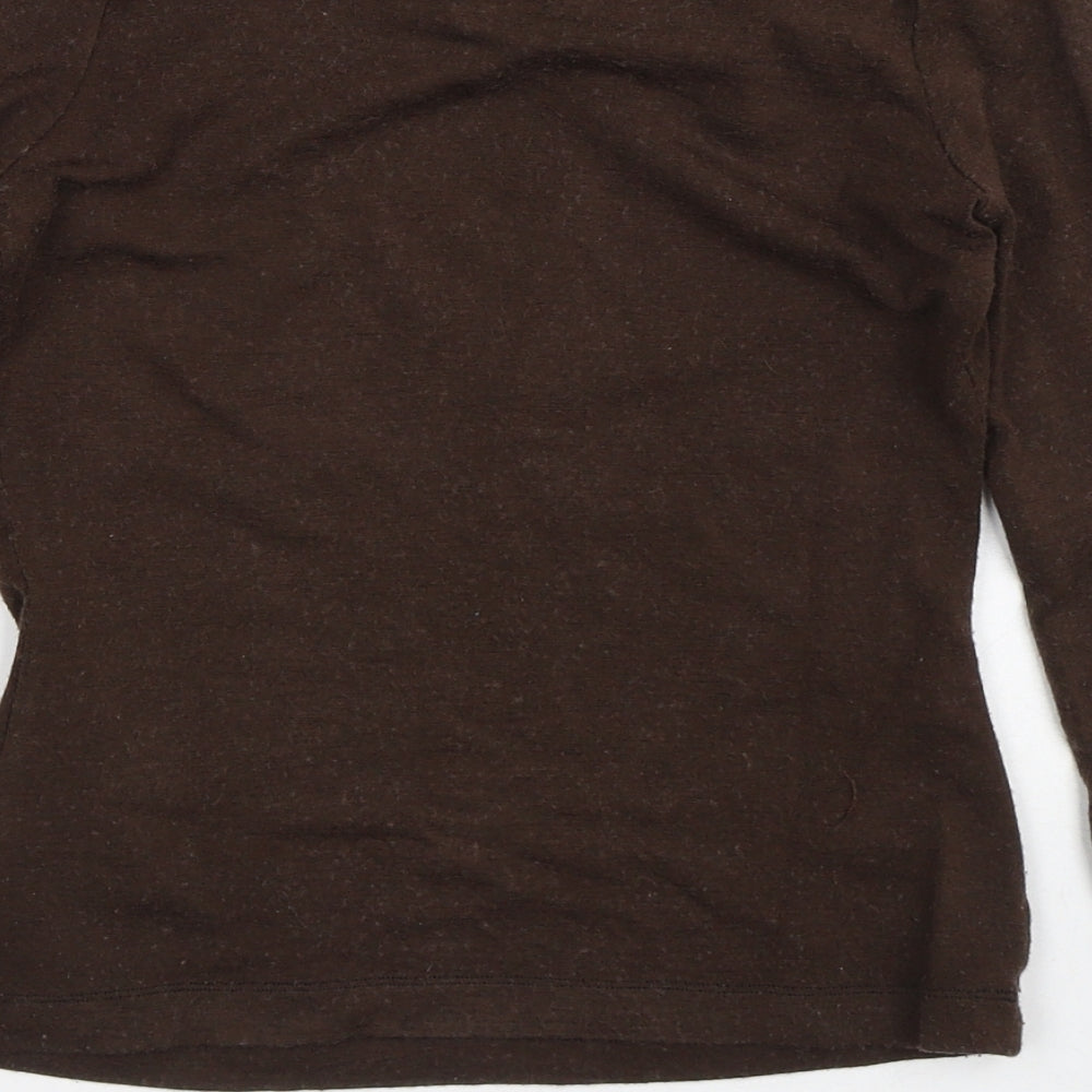 Plein Sud Womens Brown  Polyester Pullover Sweatshirt Size S