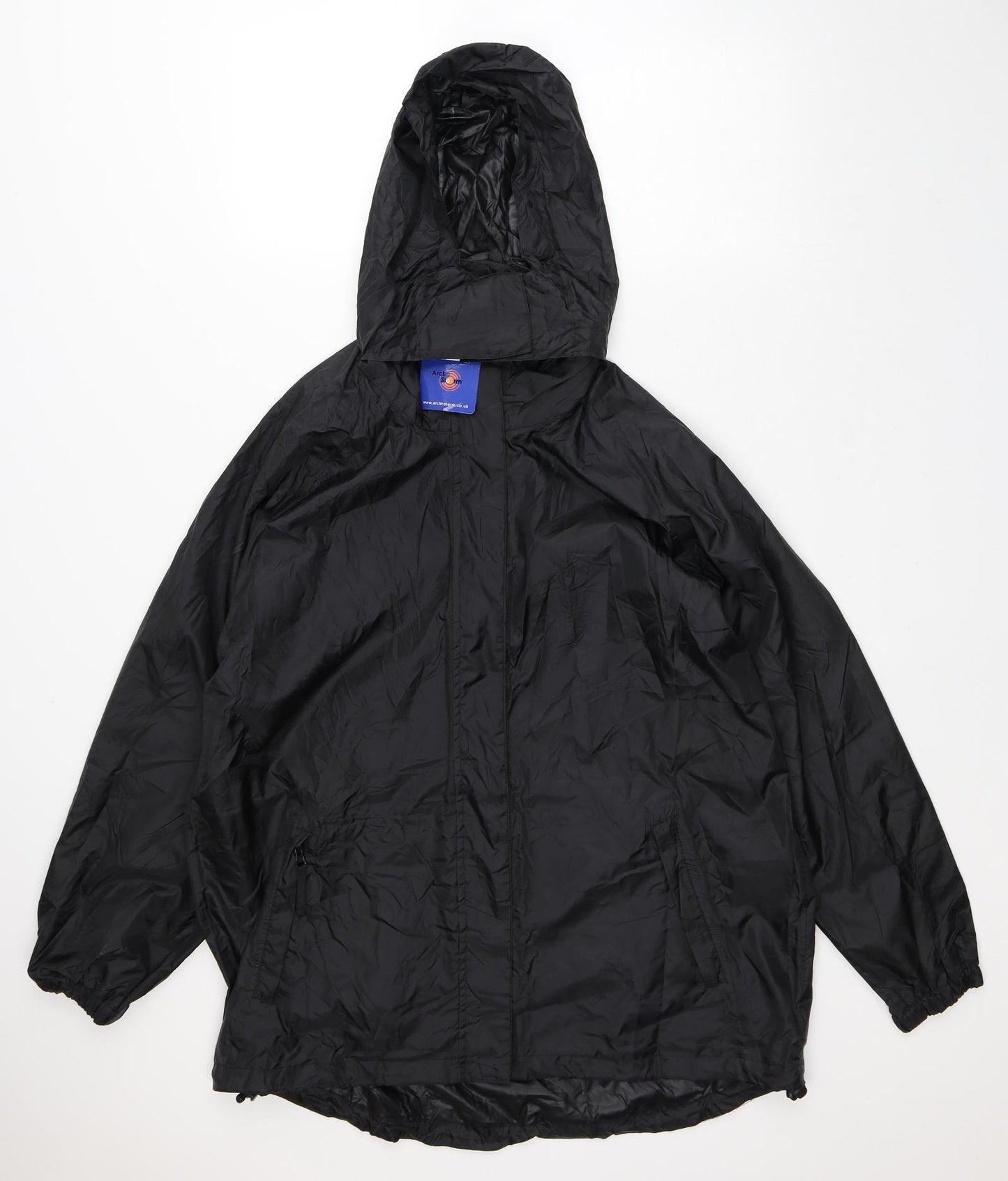 Arctic Storm Mens Black   Rain Coat Coat Size 2XL