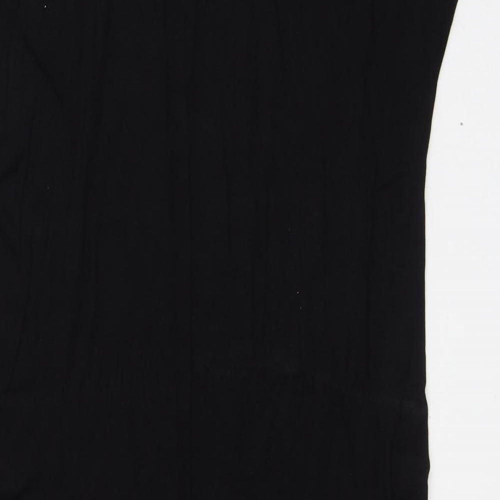 Simply Be Womens Black  Viscose Maxi  Size 20  Round Neck