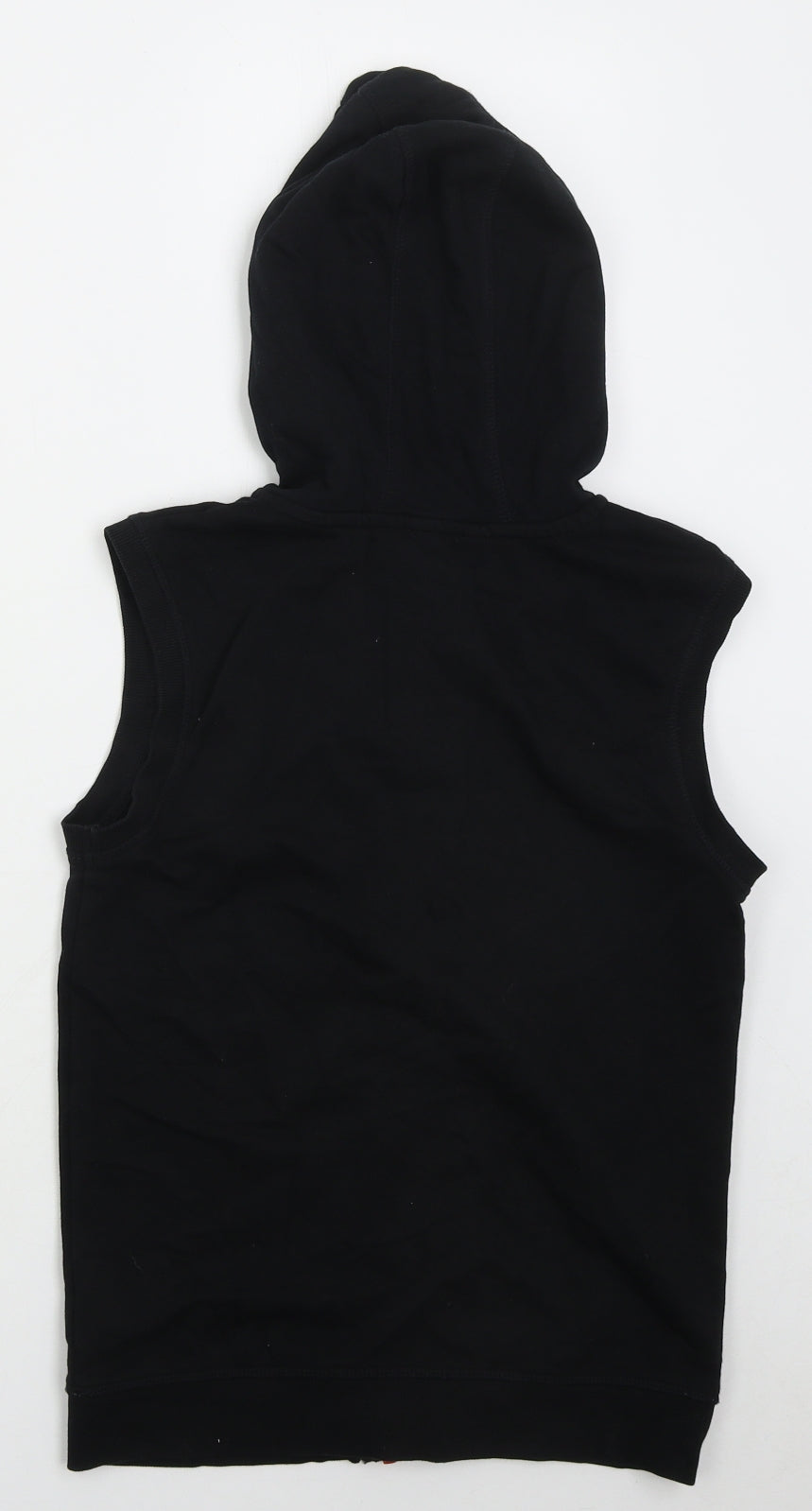George Boys Black  Cotton Full Zip Hoodie Size 10-11 Years  Zip