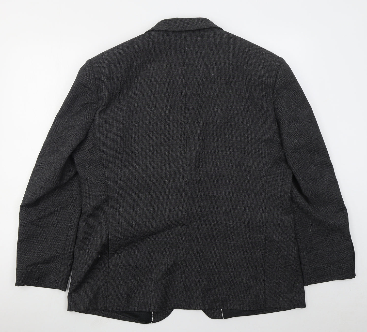 Racing Green Mens Grey  Polyester Jacket Suit Jacket Size 46