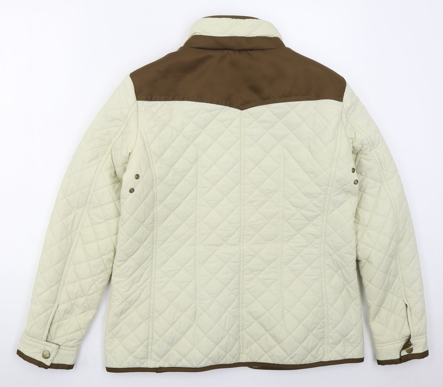 Jess Womens Beige   Quilted Coat Size XL  Zip