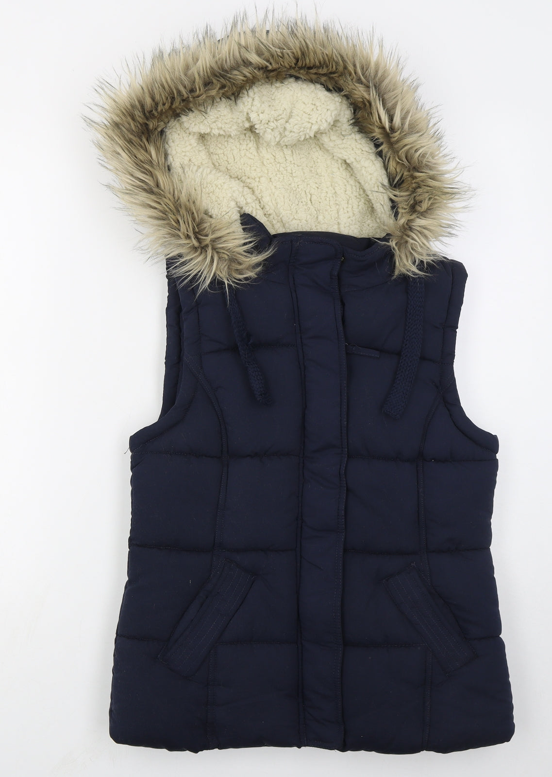 George Womens Blue   Gilet Coat Size 10  Zip
