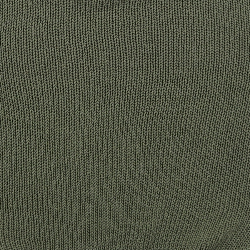 H&M Womens Green Boat Neck  Acrylic Pullover Jumper Size S