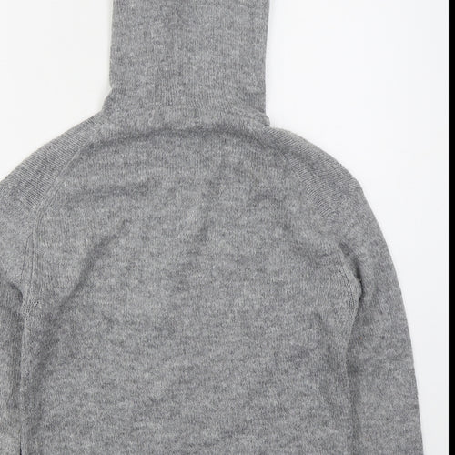 Primark Womens Grey  Acrylic Pullover Hoodie Size 4  Pullover