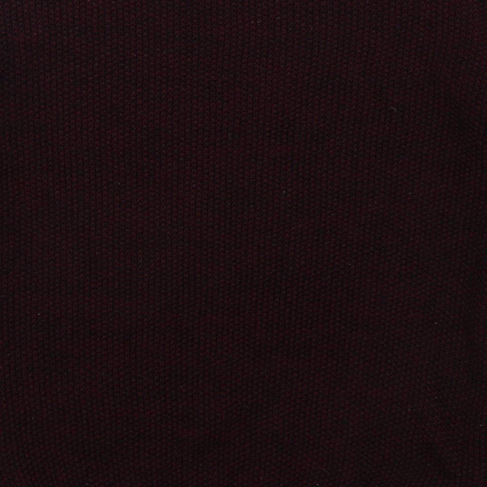 Cedar Wood State Mens Purple Crew Neck  Acrylic Pullover Jumper Size L